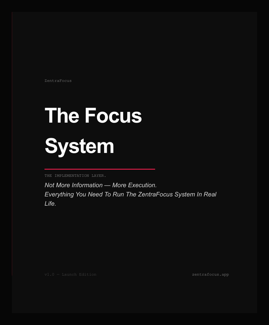 The Complete Focus System Guide — cover page